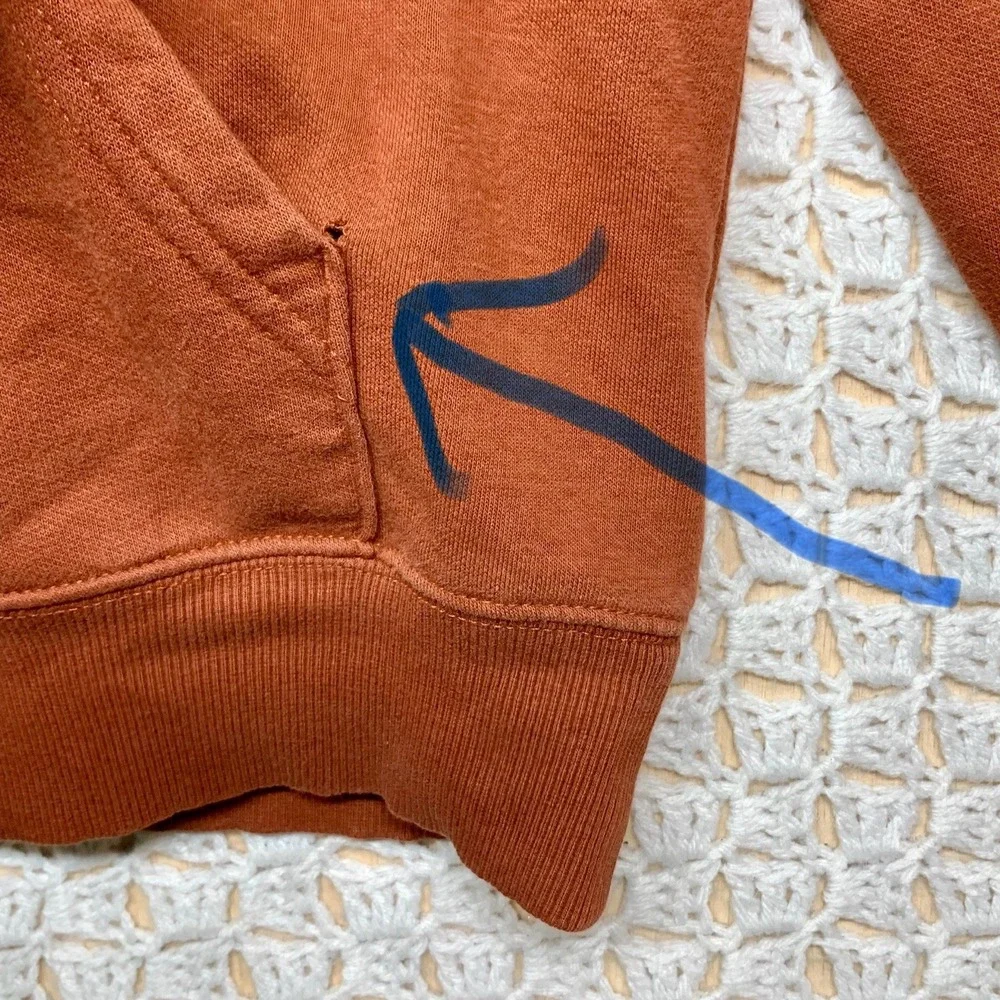 The North‎ Face Hoodie Sweater Mens S Brown  Graphic Fleece Pullover Hiking